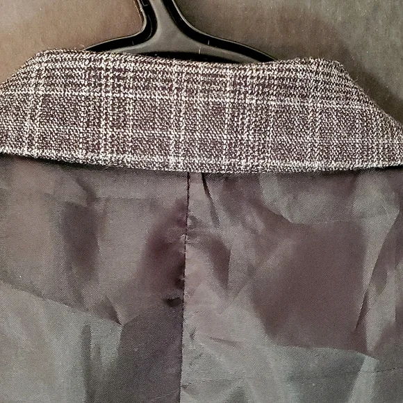 Van Heusen Studio Stretch Brown Plaid Ladies Vest - Medium - Picture 9 of 14